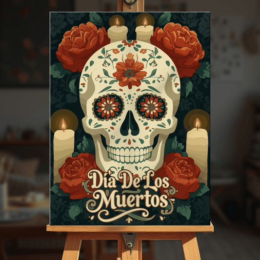 Paint by numbers - Muertos Skull - MyArt