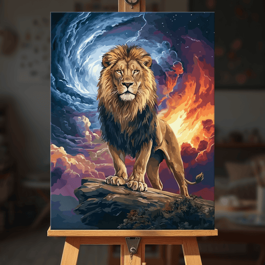Paint by numbers - Mystic Lion - MyArt