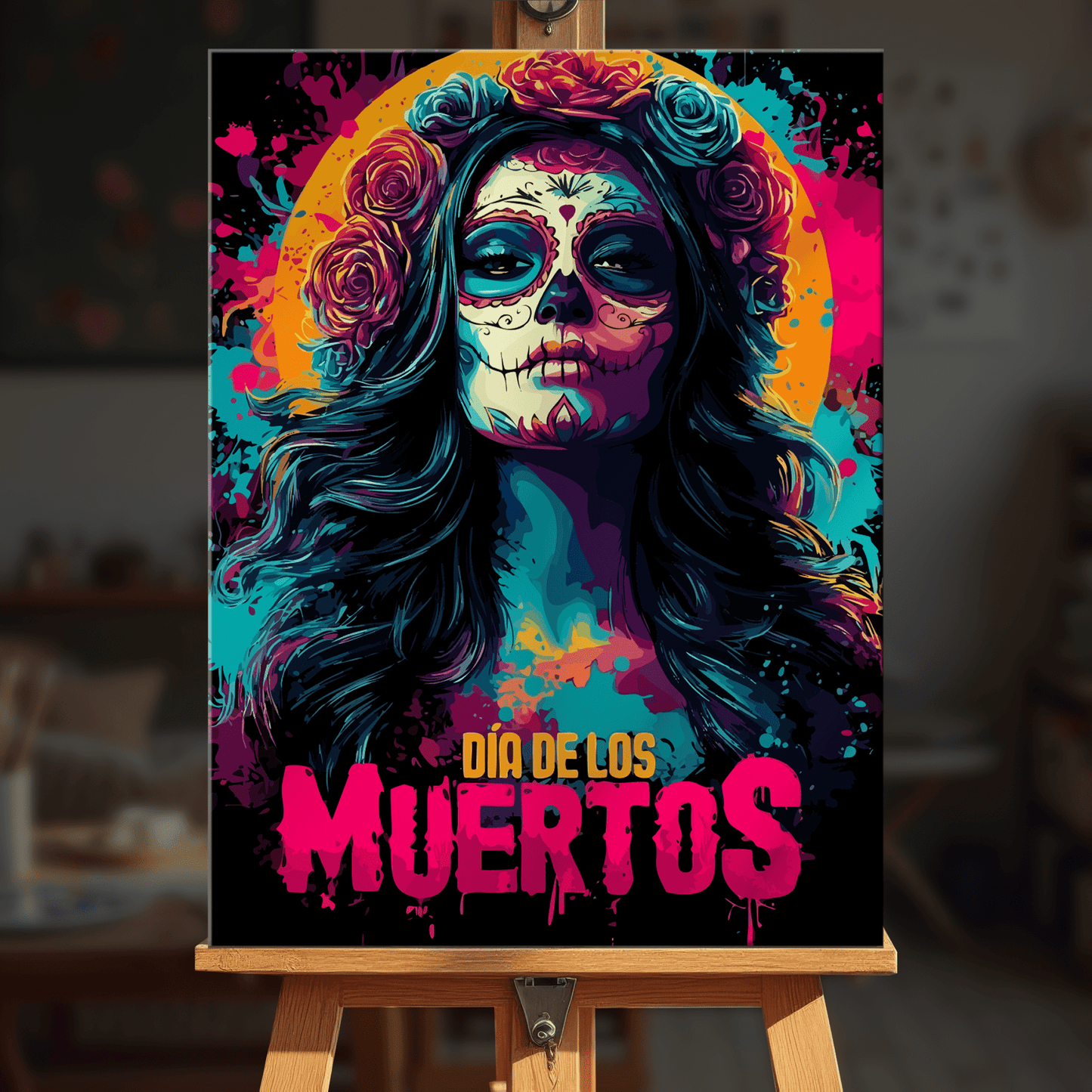 Paint by numbers - Neon Catrina - MyArt