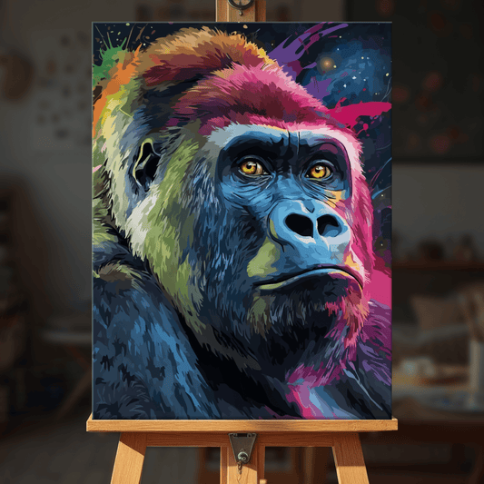 Paint by numbers - Neon Gorilla - MyArt