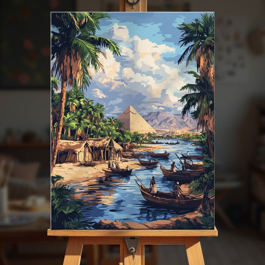 Paint by numbers - Nile Village - MyArt
