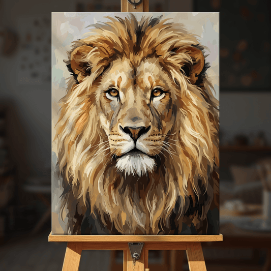 Paint by numbers - Noble Lion - MyArt