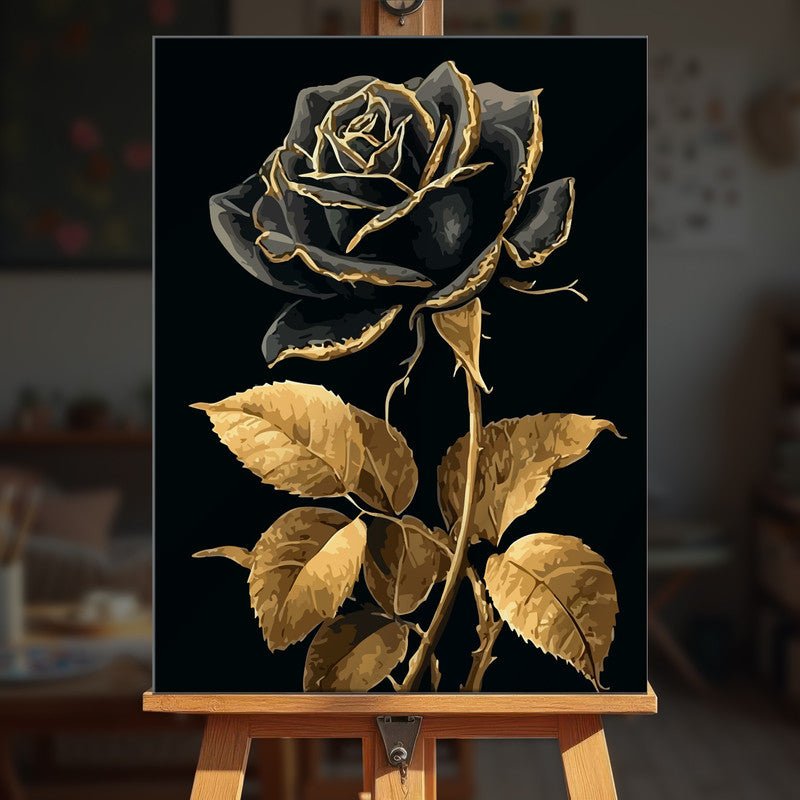 Paint by numbers - Noir Bloom - MyArt