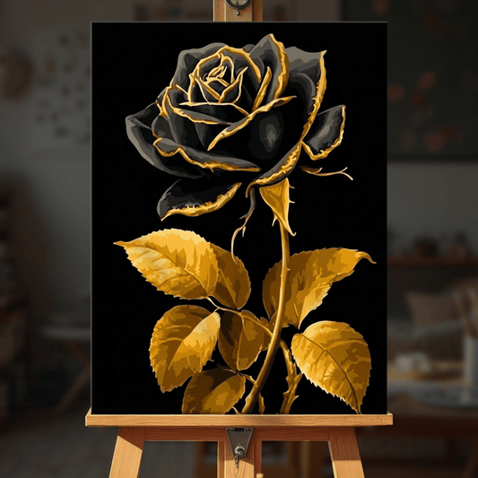 Paint by numbers - Noir Bloom - MyArt