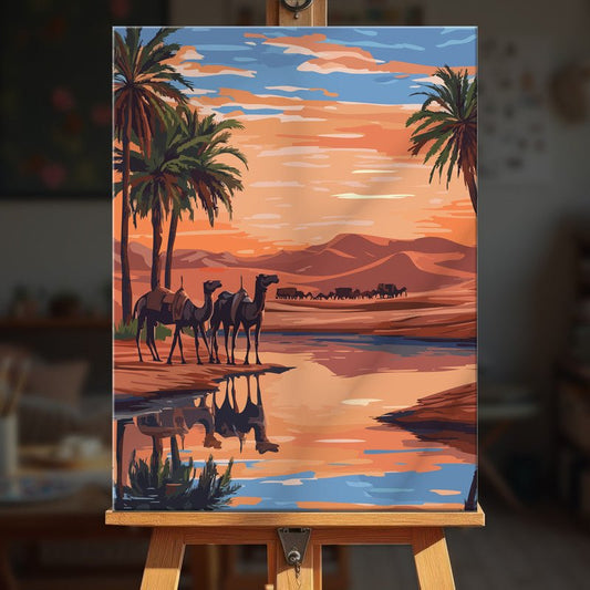 Paint by numbers - Oasis Caravan - MyArt