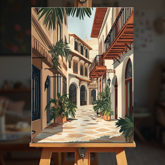 Paint by numbers - Palm Alley - MyArt