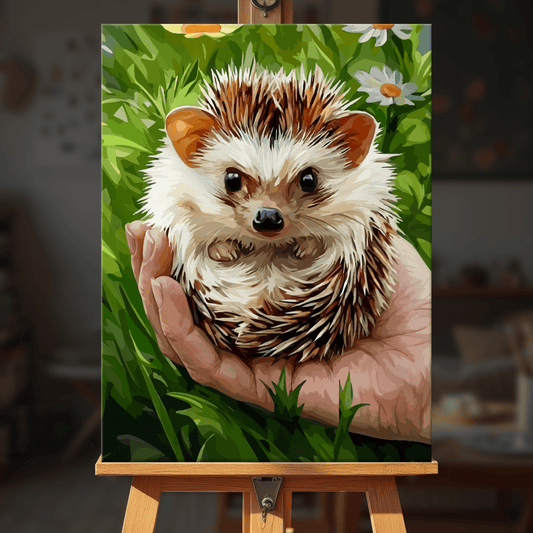 Paint by numbers - Palm Hedgehog - MyArt
