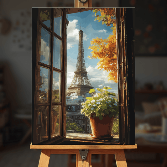 Paint by numbers - Paris Window - MyArt