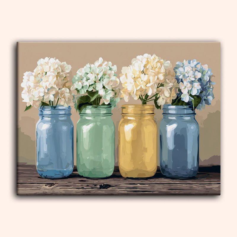 Paint by numbers - Pastel Jars - MyArt