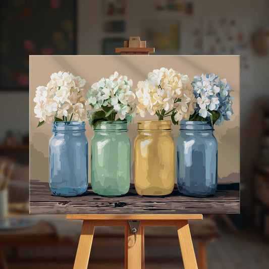 Paint by numbers - Pastel Jars - MyArt