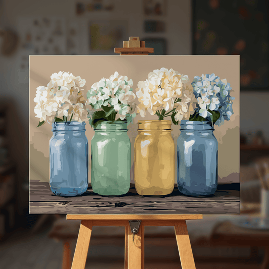 Paint by numbers - Pastel Jars - MyArt