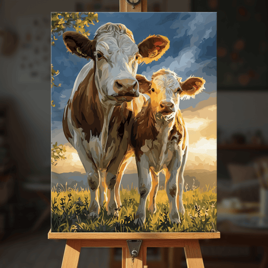 Paint by numbers - Pasture Cows - MyArt