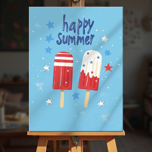 Paint by numbers - Patriotic Popsicles - MyArt