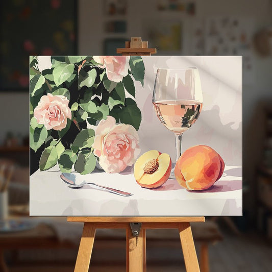 Paint by numbers - Peach Rose - MyArt