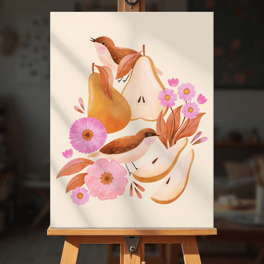 Paint by numbers - Pear and Birds - MyArt