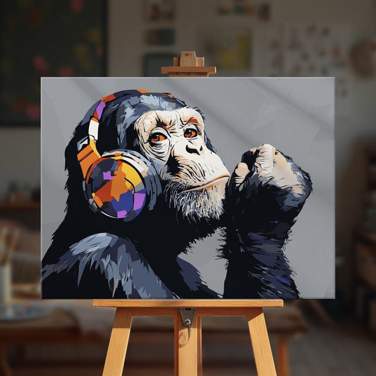 Paint by numbers - Pensive Ape - MyArt