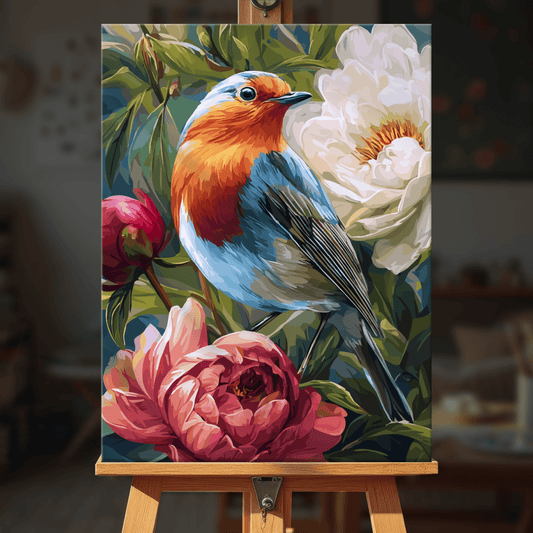 Paint by numbers - Peony Robin - MyArt
