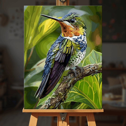 Paint by numbers - Perched Hummer - MyArt