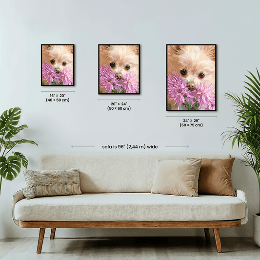 Paint by numbers - Petal Pomeranian - MyArt