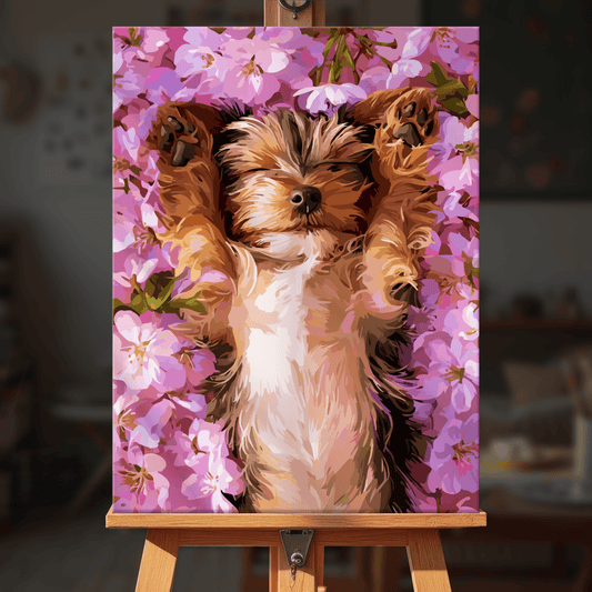 Paint by numbers - Petal Pup - MyArt