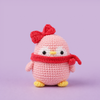 Pink Penguin with Bow