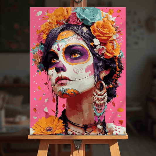 Paint by numbers - Pink Catrina - MyArt