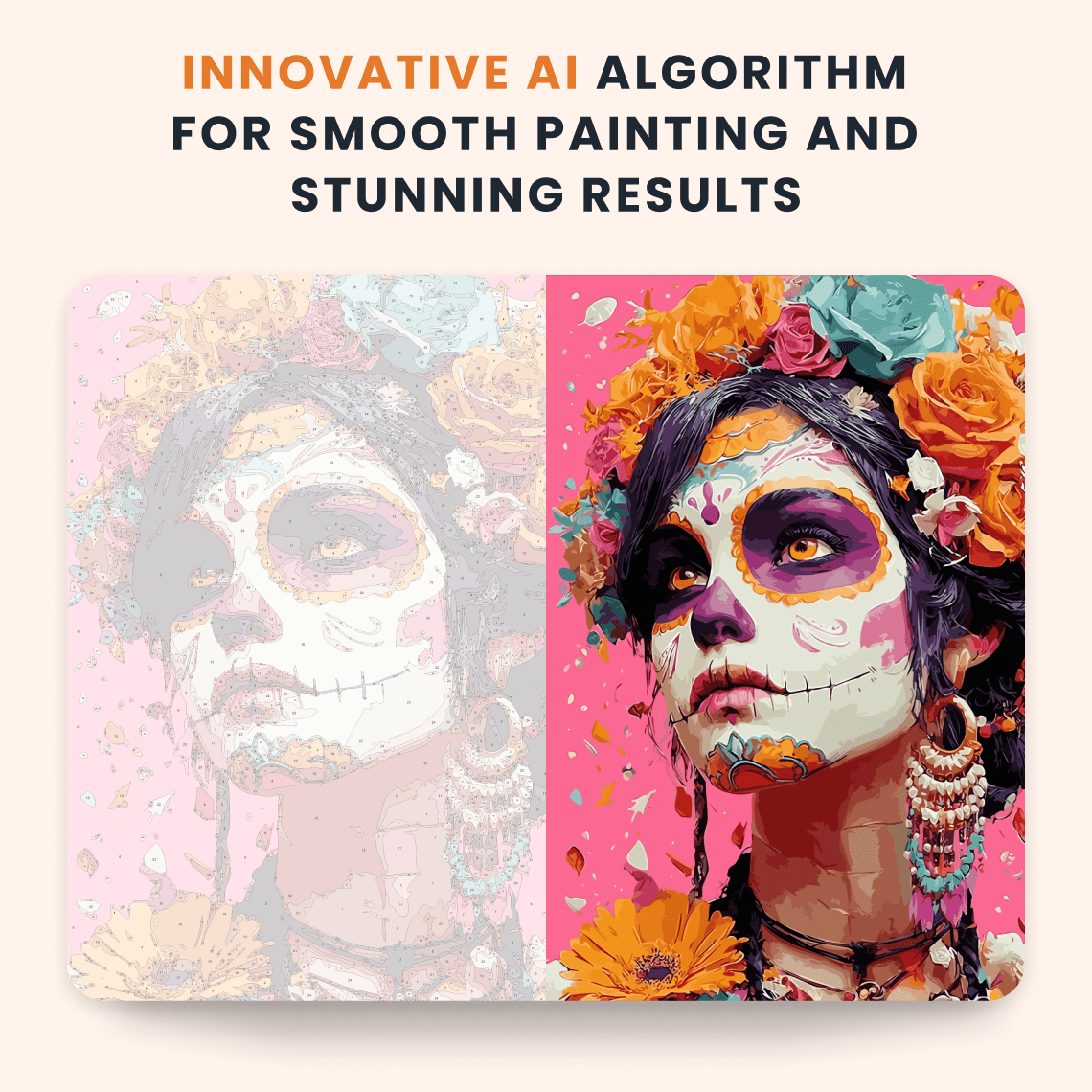 Paint by numbers - Pink Catrina - MyArt