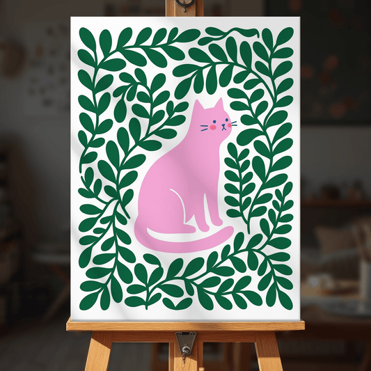 Paint by numbers - Pink Feline - MyArt
