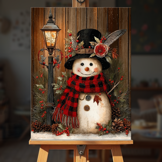 Plaid Snowman