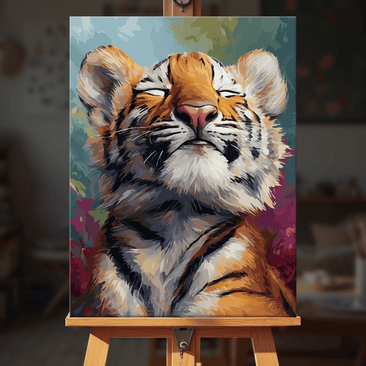 Paint by numbers - Playful Cub - MyArt