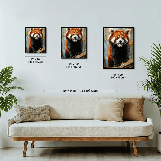 Paint by numbers - Playful Red Panda - MyArt