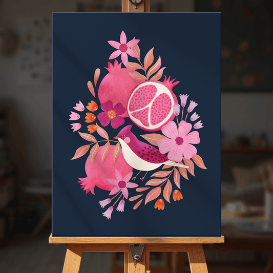Paint by numbers - Pomegranate and Bird - MyArt