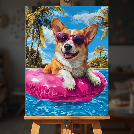 Pool Corgi
