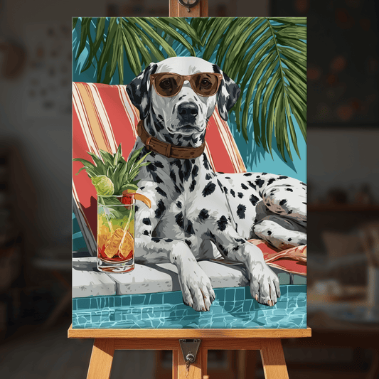Paint by numbers - Pool Dalmatian - MyArt