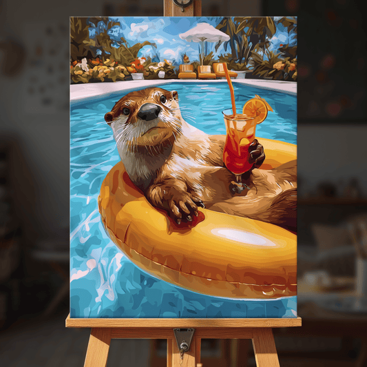 Paint by numbers - Pool Otter - MyArt