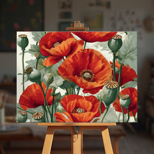 Paint by numbers - Poppy Garden - MyArt