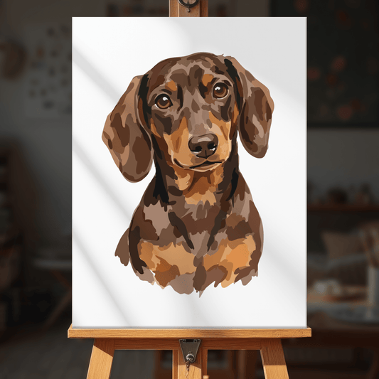 Paint by numbers - Portrait Dachshund - MyArt