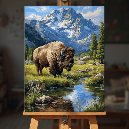 Paint by numbers - Prairie Bison - MyArt
