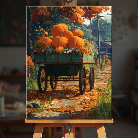 Paint by numbers - Pumpkin Road - MyArt