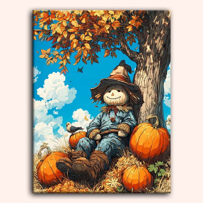 Paint by numbers - Pumpkin Scarecrow - MyArt