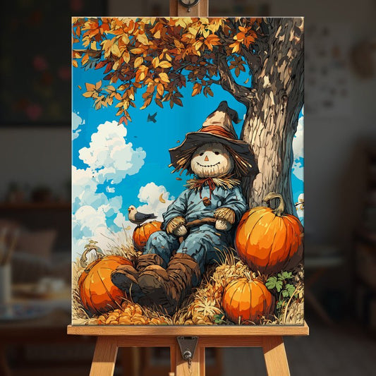 Paint by numbers - Pumpkin Scarecrow - MyArt