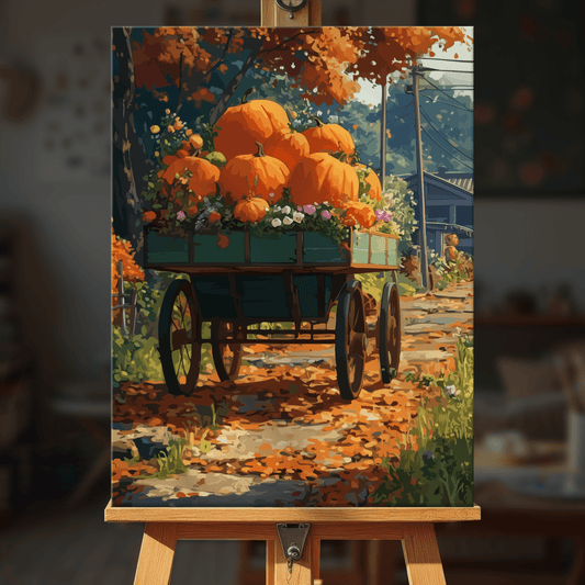 Paint by numbers - Pumpkin Road - MyArt