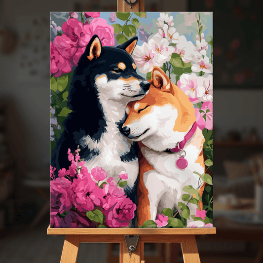 Paint by numbers - Puppy Friends - MyArt