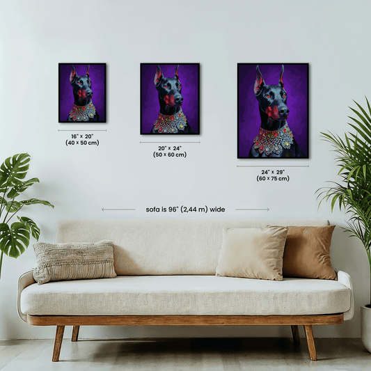 Paint by numbers - Purple Doberman - MyArt