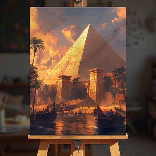 Paint by numbers - Pyramid Dawn - MyArt