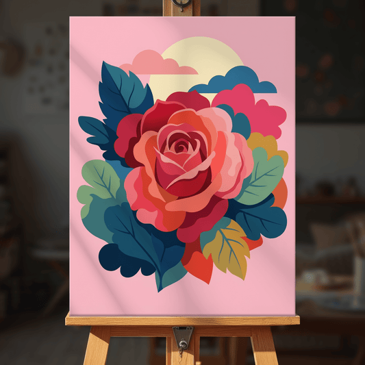 Paint by numbers - Radiant Rose - MyArt
