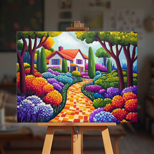 Paint by numbers - Rainbow Garden - MyArt