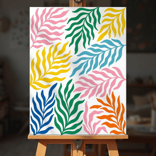 Paint by numbers - Rainbow Leaves - MyArt