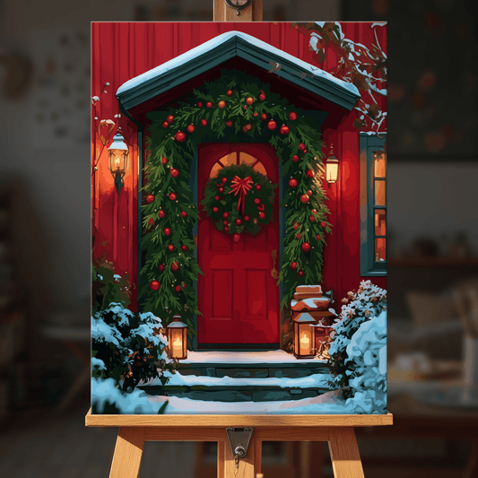 Paint by numbers - Red Doorstep - MyArt