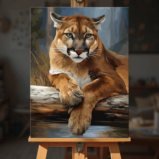 Paint by numbers - Resting Puma - MyArt